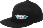 Throttle Threads DRG23H12BKOR Flat Bill Hat Black Drag Specialties. Fixed Price $23.95.