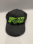 Fox Racing Youth Flexfit Hat Black Neon Green Embroidered Logo. Fixed Price $18.74.