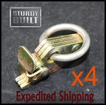 4X Track Fitting 6.5MM Ring Van Truck Enclosed Trailer Tie Down Scooter Bike. Fixed Price $19.96.