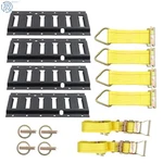 High Quality Black 14 Pack 1' Track Tie Down Rail Secure Cargo Powder Coated. Fixed Price $39.79.