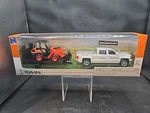 New-ray Kubota R630 Loader Chevrolet Silverado Crew Cab Trailer Nib. Fixed Price $19.99.