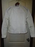Womens Fieldsheer Padded Armored Vented White Motorcycle Jacket Size Med. Fixed Price $35.00.