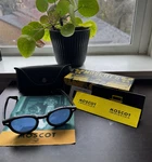Moscot Lemtosh Black Blue Lens Sunglasses Brand New Full Kit. Fixed Price $99.00.