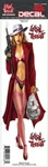 New Lethal Threat Gangster Girl Pin-up Decal Sticker 3"X10" LT00468. Fixed Price $5.95.