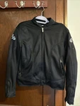 Joe Rocket Black Mesh Armored Motorcycle Zip Jacket Women Diva Size Biker. Fixed Price $60.00.