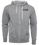 Thor Racing Men's Checkers Zip Up Fleece Hoodie Grey Size 2XL 3050-5824. Fixed Price $49.94.