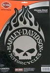 Harley Davidson Flaming Willie Skull Logo Chroma Decal 7" X 10.75" - 3279. Fixed Price $8.99.