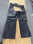 1W Harley Davidson Dlx Black Leather Chaps Women Motorcycle 98097-06VW Plus Size. Fixed Price $85.00.