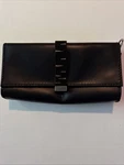 Vintage Harley Davidson Clutch Purse 97838-06VW Black Genuine Leather Good Cond. Fixed Price $11.00.
