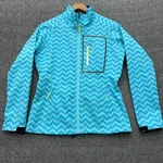 Dsg By Divas Snow Gear Ski Jacket Blue Softshell Womens Small Chevron. Fixed Price $34.64.