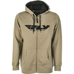 Fly Racing Corporate Zip-up Hoodie Tan/black Large 354-0194L. Fixed Price $63.03.
