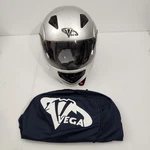 Vega Summit Ii Motorcycle / Atv Helmet Xxl 2X Modular Silver Full Face Shield. Fixed Price $24.97.