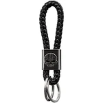 Harley-davidson Willie G Skull Vinyl Braided Black Rope Key Chain 4545. Fixed Price $19.95.