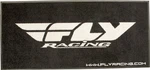Fly Racing Floor Rug Black/white 73"X33" Promotional. Fixed Price $79.95.