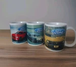 Ford Mustang 3 Mug Set 1971 1965 Coffee Cup Dad Gift Official Car Auto. Fixed Price $39.95.