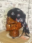 Zan Headgear Flydanna Z114 Black Cotton Biker Headwrap / Helmet Liner New. Fixed Price $14.00.