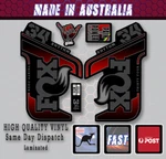 Fox Rhythm 34 Style Fork Decals Stickers Red Fade /grey /black Laminated Kit. Fixed Price $18.54.
