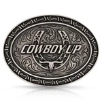 A1032S Montana Silversmiths Cowboy Up Barbed Wire Attitude Belt Buckle New. Fixed Price $50.00.