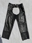 Genuine Harley-davidson Black Womens Leather Chaps Size Xl Made Usa 29 Inseam. Fixed Price $79.00.