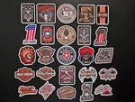 Harley Motorcycles Inspired Stickers Shield & Bar Decals Biker Chopper Hog. Fixed Price $6.00.