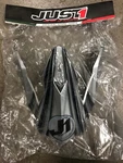 JUST1 J32 Replacement Helmet Peak Visor Raptor Silver Large Mx Dirt Bike. Fixed Price $10.00.