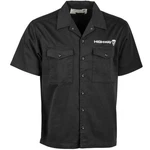 Highway 21 Halliwell Garage Mens Short Sleeve Button Up Shirt Black Sm. Fixed Price $17.48.