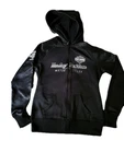 Women's Harley-davidson Small Black Hoodie Zip-up Ladies Sweatshirt Zipper. Fixed Price $19.99.