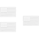 Factory Effex 3PK Us Flag Sticker White 28-94000. Fixed Price $17.88.