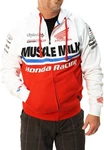 Troy Designs Tld Men's Honda Team Fleece Zip-up Hoodie Jacket White Xlarge. Fixed Price $39.99.