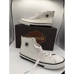 Harley-davidson Baxter Mens White High Top Sneakers Willie Skull D93679 Sz 9.5. Fixed Price $63.20.