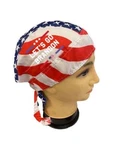 Let's Go Brandon Skull Cap Head Wrap Rag Tie Back. Fixed Price $10.99.