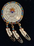 Salt Lake City Olympics Pin Indian Dream Catcher 3 Dangle Feathers New Box. Fixed Price $35.00.