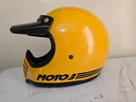 Vintage Yellow Original Bell Moto 3 Helmet 1970S. Fixed Price $239.00.