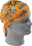 Zan Flydanna Orange Tribal Skull Z669. Fixed Price $21.99.
