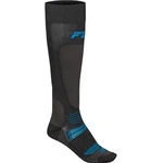 Fly Racing Snow Midweight Wool Socks Grey/blue Large/xl 350-0574L. Fixed Price $37.60.