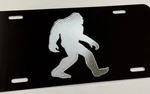 Big Foot Sasquatch Car Tag Diamond Etched Reflective Engraved License Plate. Fixed Price $34.00.