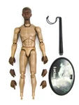 1/6 Scale Toy Lucius Fox - African American Male Base Body W/head Sculpt & Stand. Fixed Price $67.68.