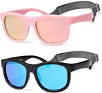 Baby Sunglasses Unbreakable Polarized Silicone Frame With Strap 0-36 Months ***. Fixed Price $38.99.