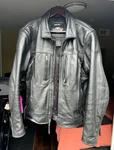 Harley-davidson Men's Stone Leather Jacket Black 98037-12VM Medium. Fixed Price $195.00.