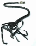 Genuine Leather Motorcycle Whip Get Back With Tassels 41" Black. Fixed Price $28.99.