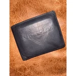 Victory Leather Bifold Wallet Men's Black Embossed Logo Bi-fold. Fixed Price $20.25.
