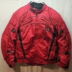 Fieldsheer Bts Motorcycle Jacket Mens Red Textile Armor Rainguard Riding Large. Fixed Price $69.99.