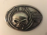 Harley-davidson Men's Willie G Skull Bar&shield Belt BUCKLE.#97798-09VM.ANTIQUE. Fixed Price $53.45.