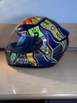 Agv K-3 Valentino Rossi 5 Continents Replica Helmet Original Bag Size. Fixed Price $315.00.