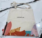 Oracle Canvas Tote Bag Tech Conference Swag Abstract Print 14X16. Fixed Price $9.99.