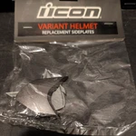 Icon Variant Helmet Replacement Sideplates Double Stack Black #0133-0985. Fixed Price $7.00.