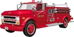 2025 Hallmark Ornament - 1968 Chevrolet Fire Engine, Brigade #23 Ships Free. Fixed Price $29.00.