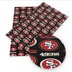 49ERS Football Faux Leather Roll 12" 55" San Francisco Smooth Texture. Fixed Price $11.99.