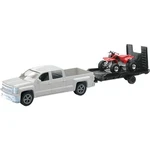 New-ray Toys Replica 1:43 Truck/trailer Chevy + Atv With Red 19535B. Fixed Price $27.62.