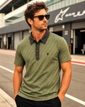 Alpinestars Men's Short Sleeve Polo Shirt Lemon Green, Medium. Fixed Price $27.99.